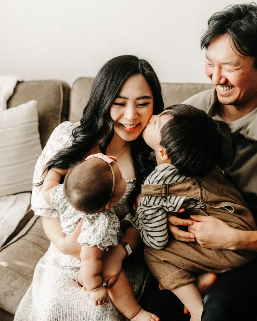 Candid Shot of a Family