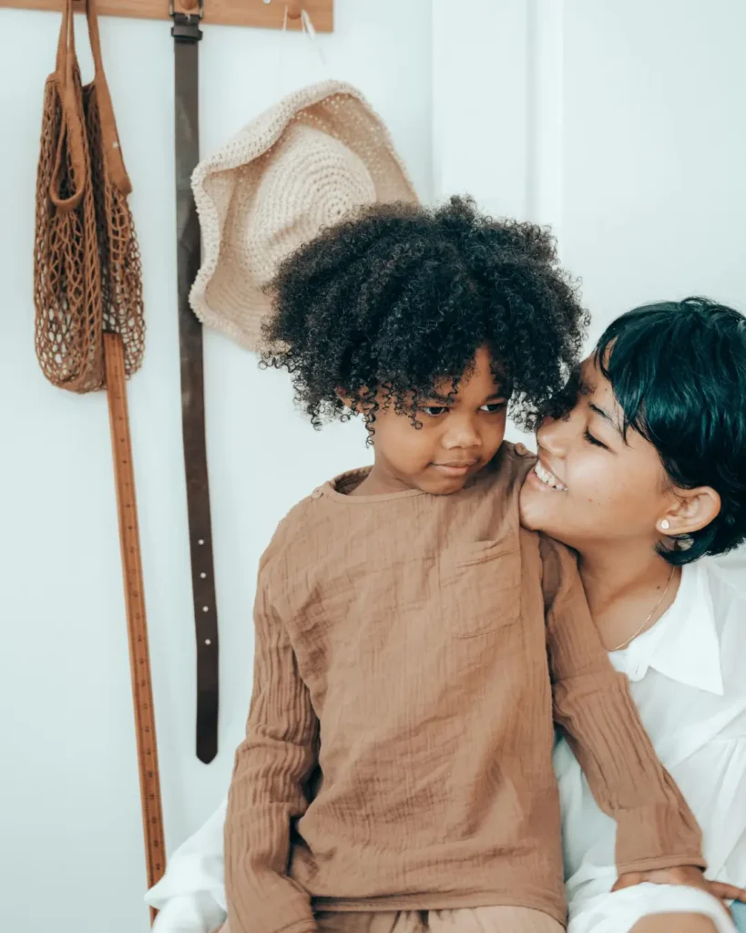 Mother Looking at Son