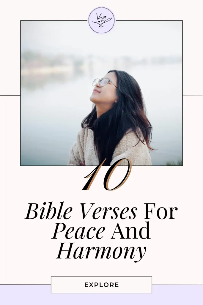 10 Bible Verses For Peace And Harmony Pinterest