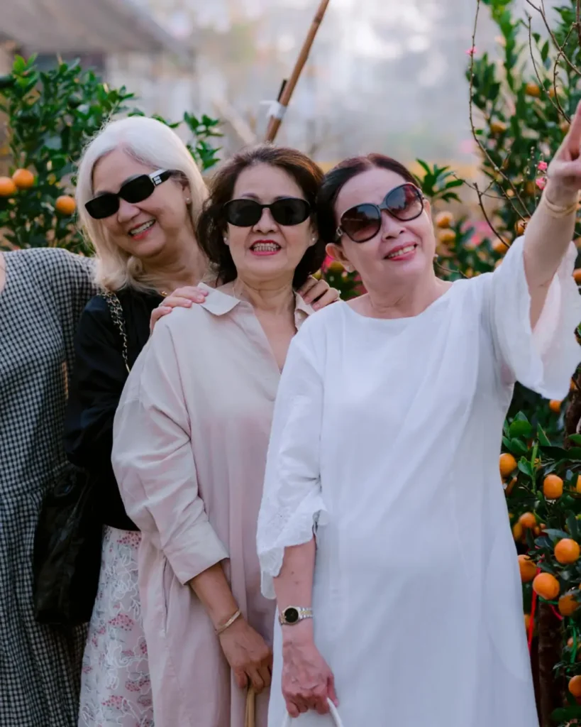 Group of Happy Women Enjoying A Garden Outing