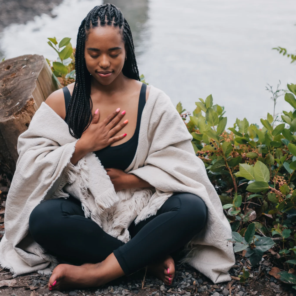 Black Woman Meditating