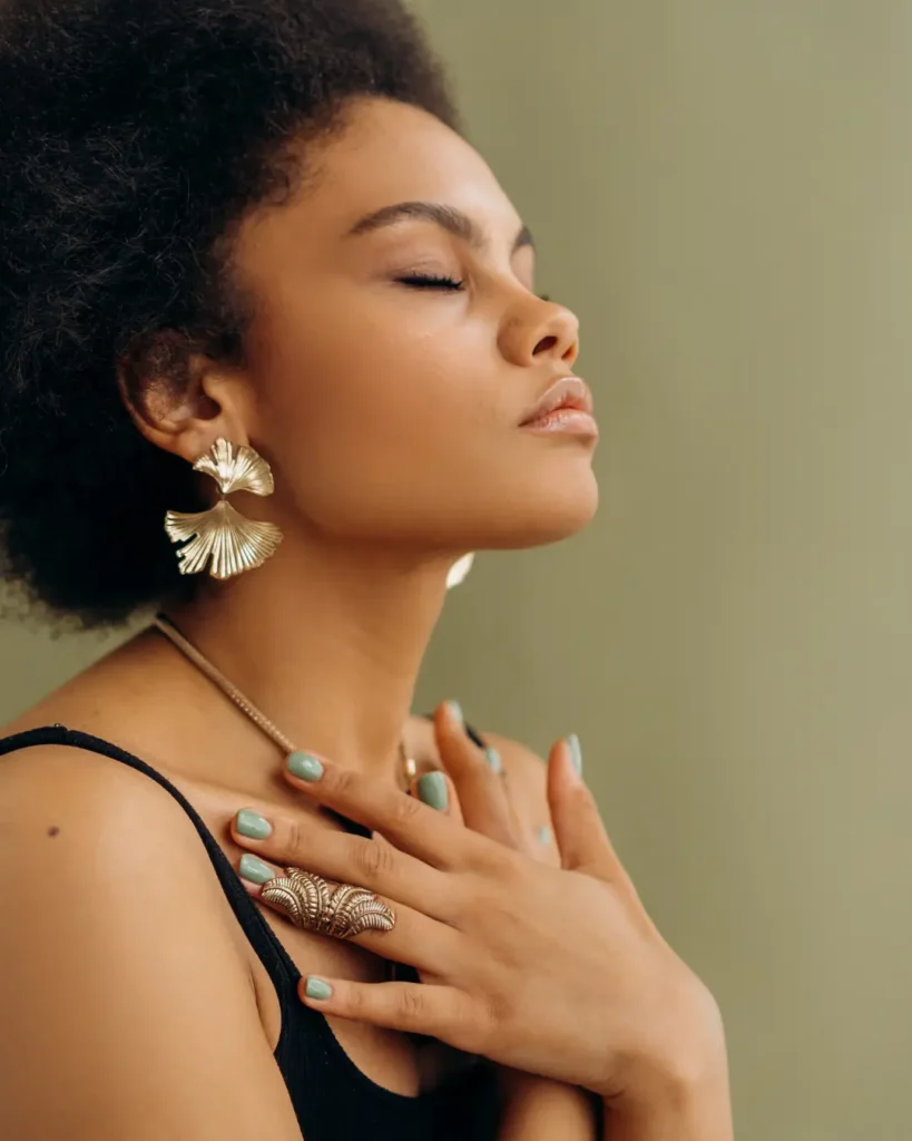 Woman in Black Spaghetti Strap Top Meditating