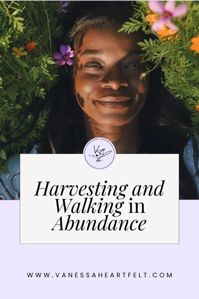 Harvesting and Walking in Abundance.Pin