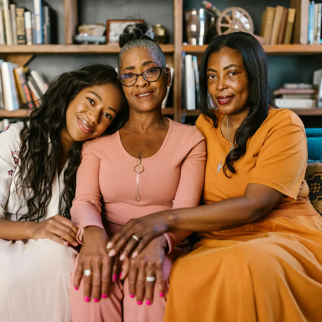 Women Sitting on the Couch