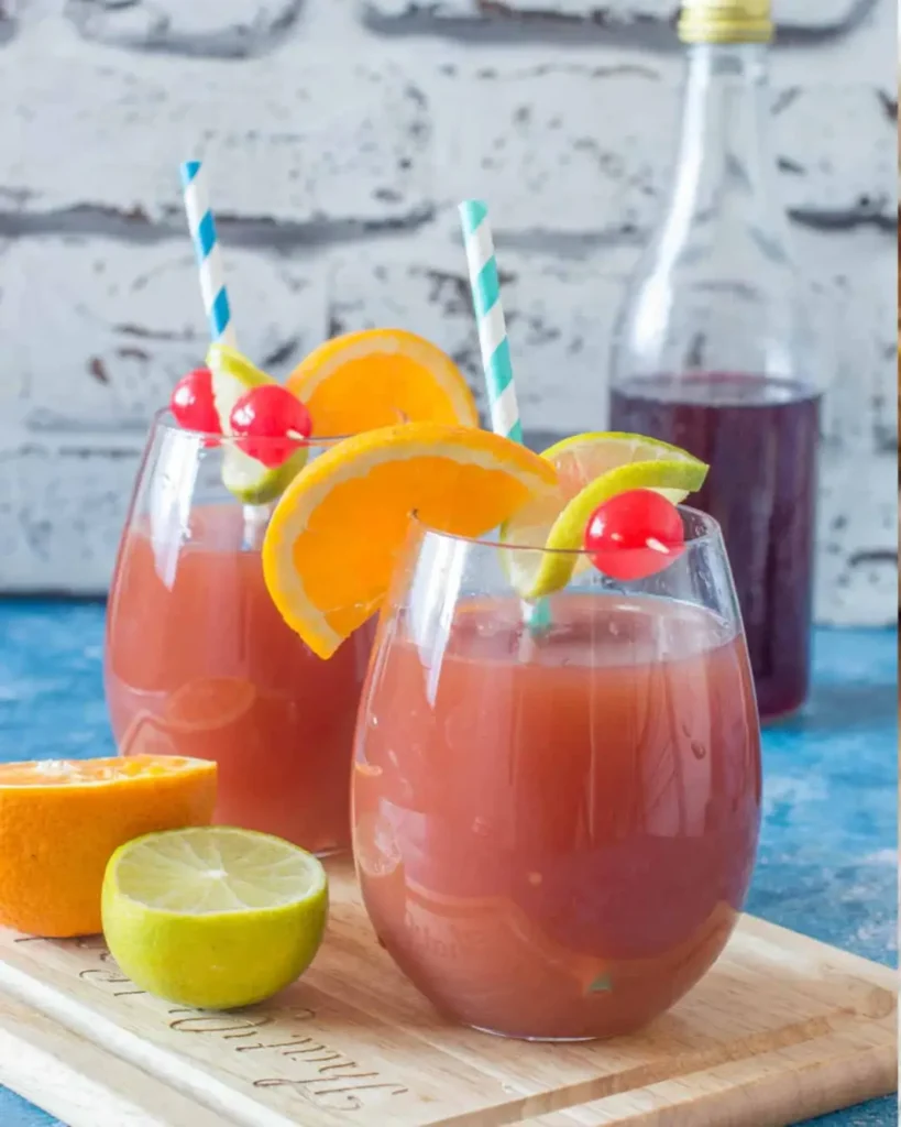 Caribbean Rum Punch Mocktail
