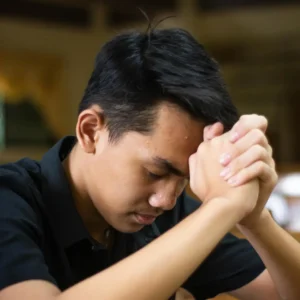 Close up of a Man Praying