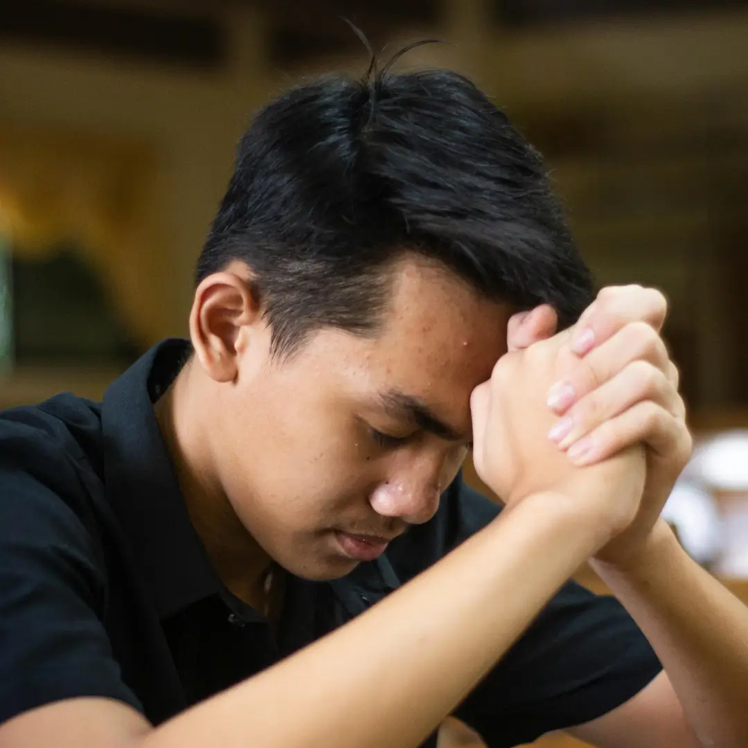 Close up of a Man Praying
