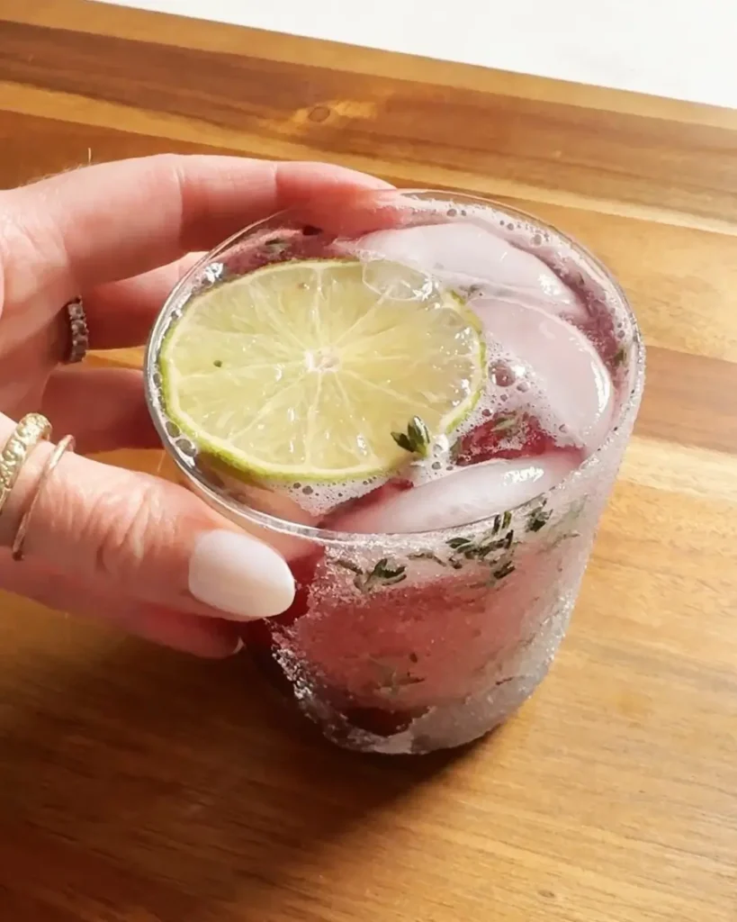 Fall Mocktail: Grape & Thyme Fizz
