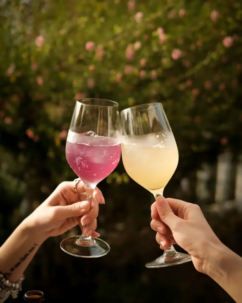 Toast with Glasses of Cold Drinks