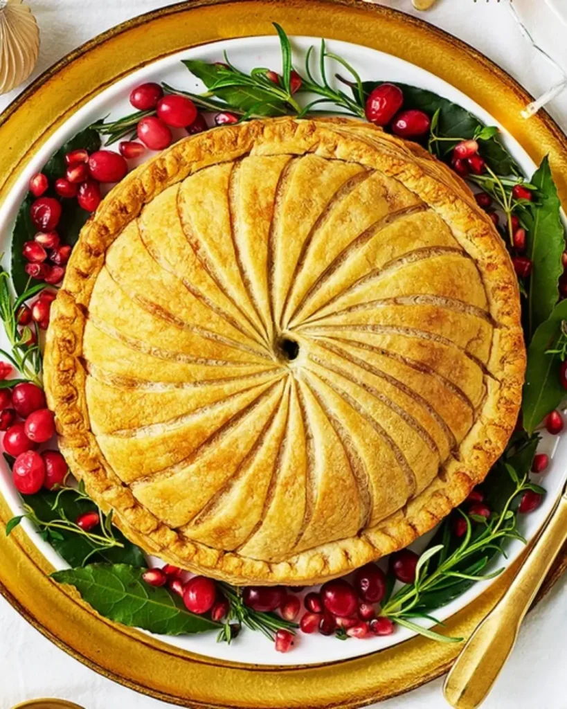 Caramelised Onion, Squash & Spinach Pithivier