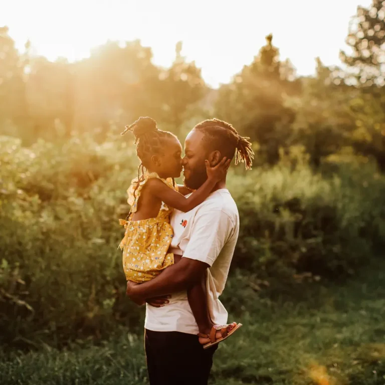 Father and Daughter Photoshoot Outdoors