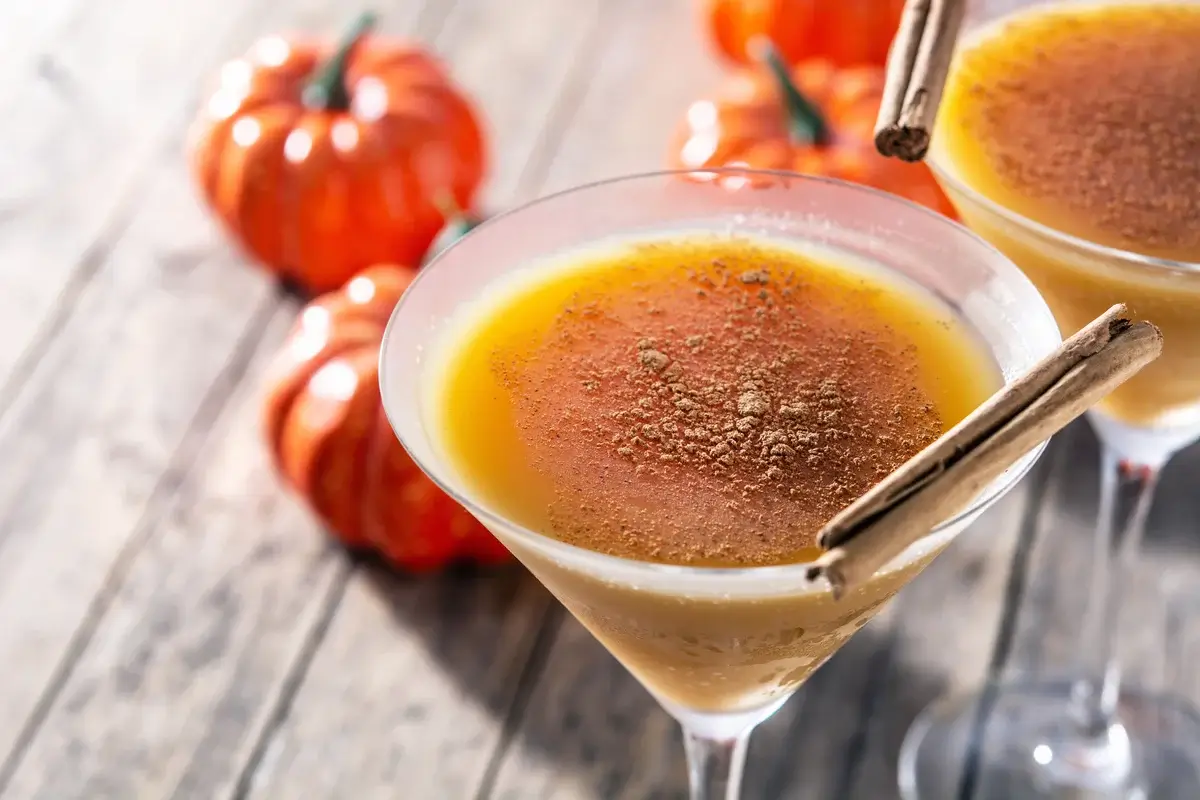 Virgin Pumpkin Pie Martini Mocktail