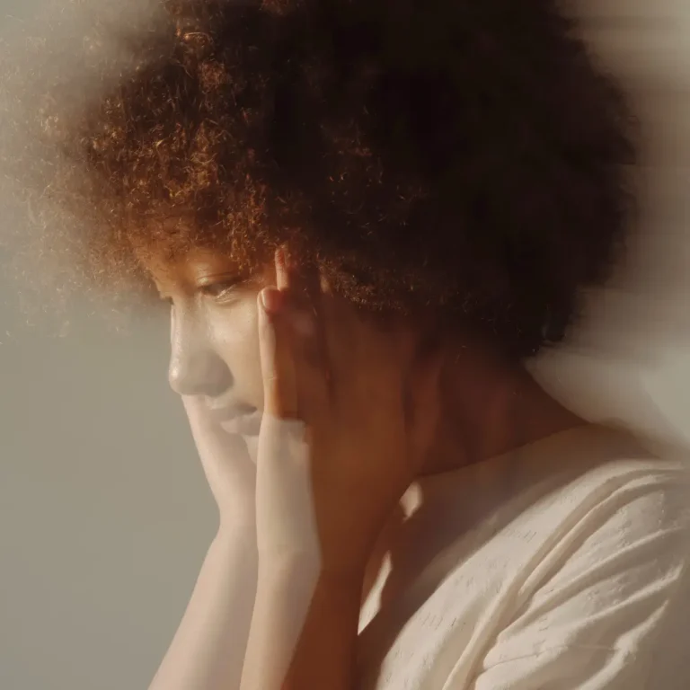Abstract Portrait of a Woman with Motion Blur