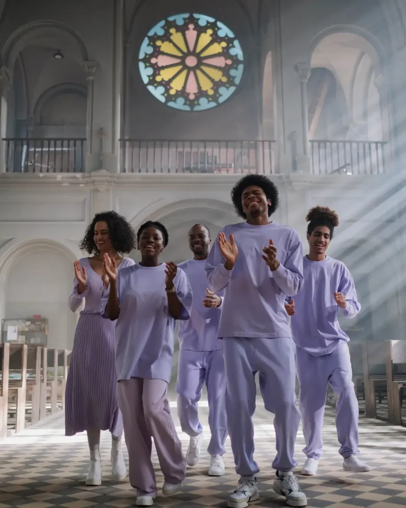 Choir Singing Inside the Church