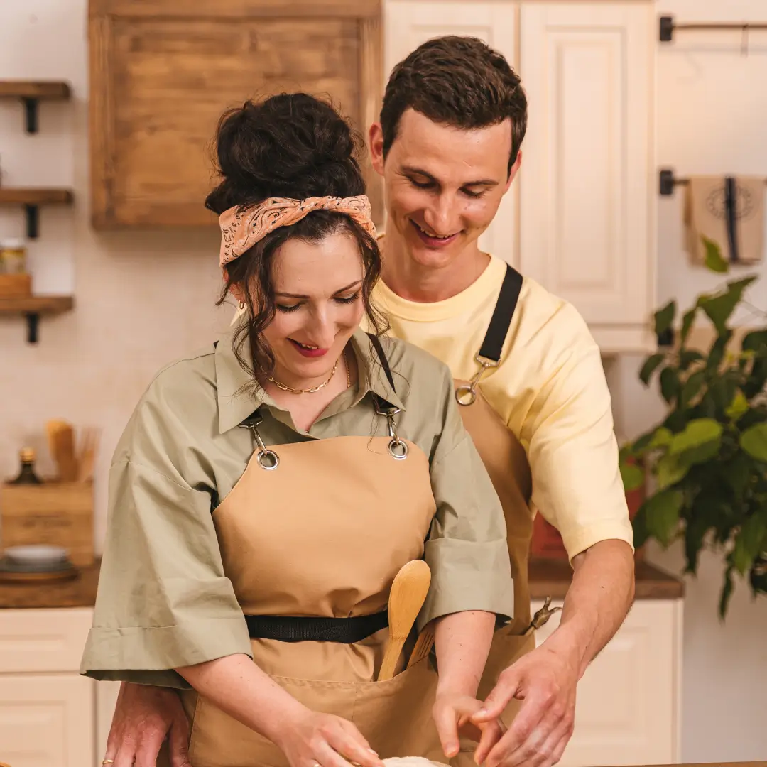 Couple Cooking Together