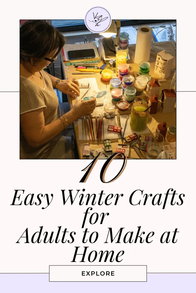 10 Easy Winter Crafts for Adults to Make at Home Pinterest