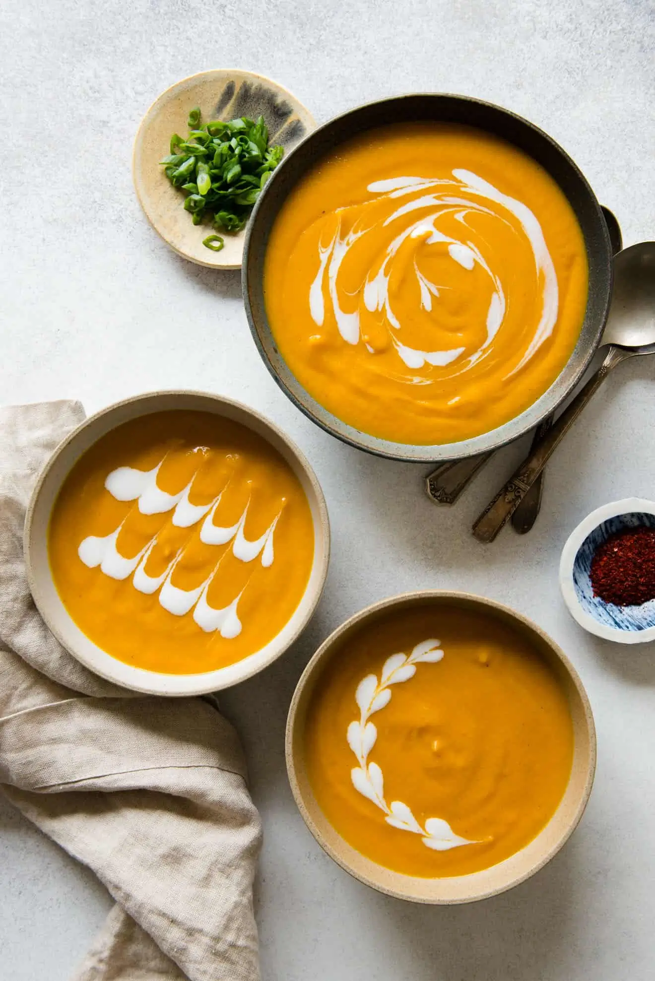 Ginger sweet potato & carrot soup