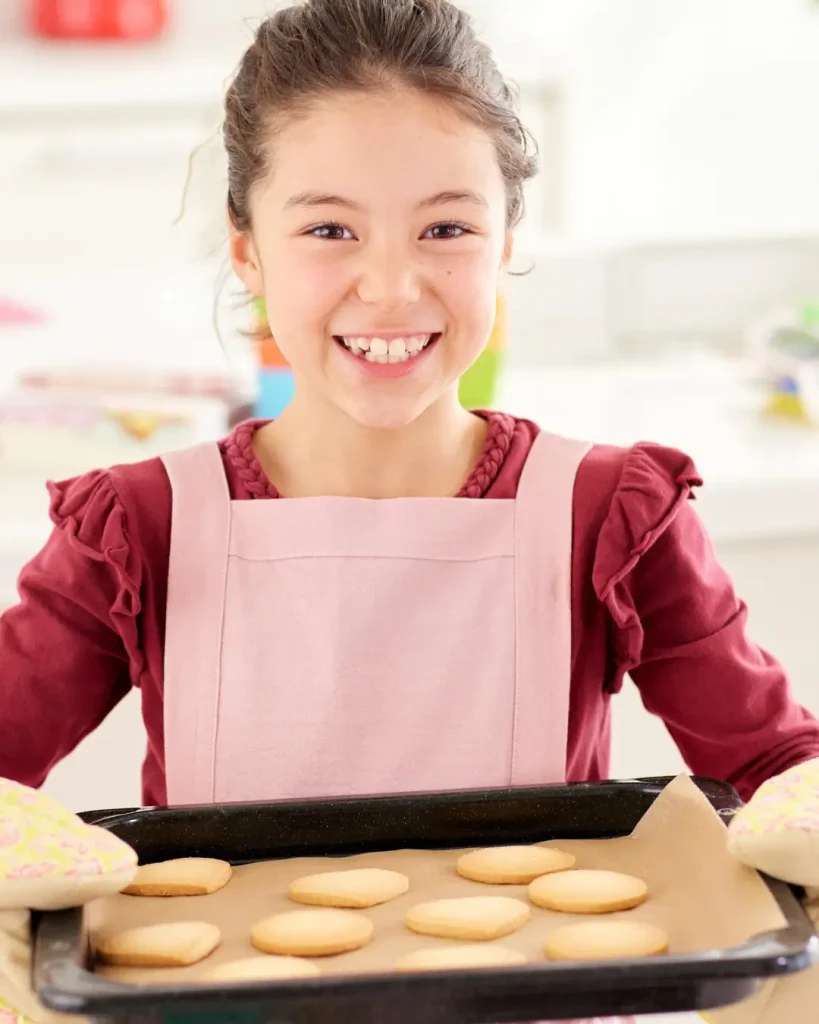 Happy Girl Baking Cookies