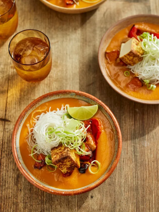 Thai Red Squash Noodle Soup