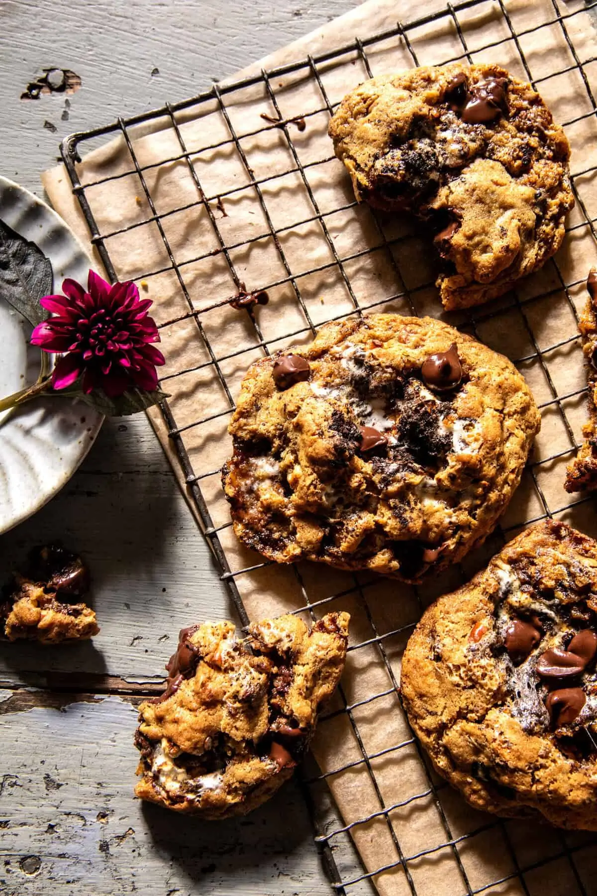 Toasted Marshmallow Mashup Cookies